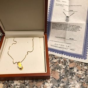 Real gold neckalce with certified! Value 500 selling for 380$